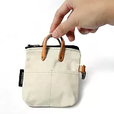 點子包【icleaxbag】迷你復刻小零錢包 耳機包 帆布袋款式  米白色