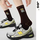 【JDS設計襪】精梳棉塗鴉設計襪  * 困呆呆喵/深巧