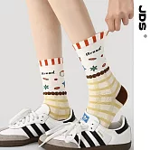 【JDS設計襪】精梳棉塗鴉設計襪 火山夢屋/Bread