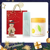 ARDEN 雅頓 綠茶香氛聖誕限定組[綠茶淡香水(100ml)+蜜滴舒體霜(500ml)(兩款可選)+木質擴香擺飾]附品牌禮袋-聖誕交換禮物-國際航空版 香櫞小蒼蘭