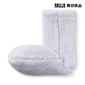 【MUJI 無印良品】女再生聚酯纖維絨毛刷毛室內直角襪23-25cm 薰衣草紫