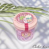 【卡樂熊】基本一次性高彈力罐裝橡皮筋/髮束- 夢幻色