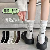 【AnZa】男女款運動休閒中筒襪短襪 (5入組)    圖片色