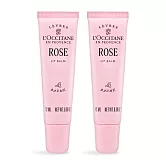 L’OCCITANE 歐舒丹 護唇膏(12ml)X2-兩款可選(櫻花/玫瑰)-新版-百貨公司貨 玫瑰