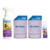 芬蘭Hygisoft科威 4件組多用途表面殺菌消毒噴霧(100ml隨身瓶 x1+500ml 噴x1+500ml補充袋加贈100ml x2)