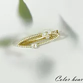 【卡樂熊】韓版珍珠鏤空貓眼花造型髮夾- 橢圓花卉