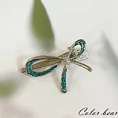 【卡樂熊】韓版金屬鏤空閃耀造型髮夾- 蝶結