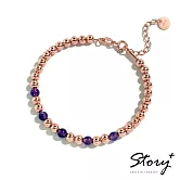 STORY-Ice Bubbles 天然紫水晶純銀手鍊鍊款