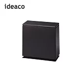 【日本ideaco】方形廚房按壓式垃圾桶-8.5L- 黑