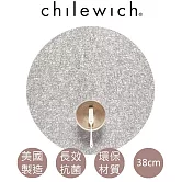 【美國chilewich】Metallic Lace 金屬蕾絲餐墊 圓形-璀璨銀