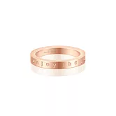 MANTRABAND 美國悄悄話戒指 Enjoy The Journey 玫瑰金戒指 享受人生 (內徑1.9公分)9_附項鍊