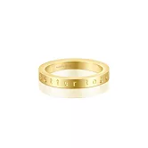 MANTRABAND 美國悄悄話戒指 Better Together 金色戒指 最好在一起 (內徑1.9公分) 9