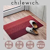 【chilewich】美國抗菌環保地墊 玄關墊46x71cm橫條紋 寶石紅