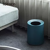 【日本ideaco】圓形家用垃圾桶-11.4L -靛藍