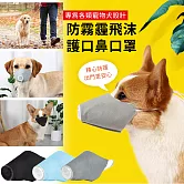 【EZlife】狗狗防塵飛沫護口鼻口罩(2入組) M(適合7.5~20kgs)