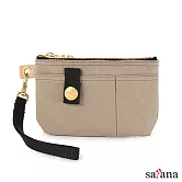 satana - Soldier 實用拉鍊化妝包/零錢包 - 奶茶色