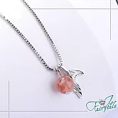 【伊飾童話】人魚之影＊草莓水晶珠銅電鍍項鍊