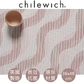 【美國chilewich】 抗菌環保長方形餐墊 Twist-粉白色