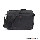 OVERLAND - 美式十字軍 - LOGO浮印格紋拼接斜背包(大/L) - 5732