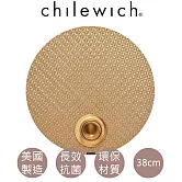 【美國chilewich】 抗菌環保圓形餐墊 Origami-蜂蜜金棕色