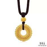 【點睛品】鏤空編織 黃金項鍊_計價黃金