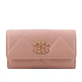 CHANEL 19系列口蓋中夾_展示品  (粉色)