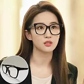 seoul show首爾秀 玫瑰的故事素顏平光太陽眼鏡UV400墨鏡 502  黑框平光片