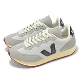 Veja 休閒鞋 Rio Branco Alveomesh 女鞋 灰 黑 拼接 麂皮 網布 復古 RB1803737A 24cm LIGHT GREY/BLACK