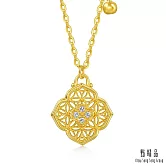 【點睛品】四合如意 黃金鑽石項鍊