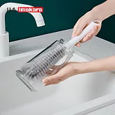 【日本Imakara】細密刷毛L型直角彎曲杯刷/瓶刷(短款)