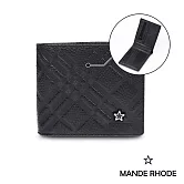 MANDE RHODE - 曼德羅德 - 真皮訂製斜格紋短夾 - 86347-1