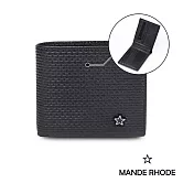 MANDE RHODE - 曼德羅德 - 真皮訂製編織紋短夾 - 86348-1