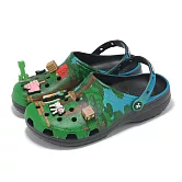 Crocs x Minecraft 洞洞鞋 Classic 男鞋 女鞋 綠 經典克駱格 聯名 麥塊 卡駱馳 21082990H 28cm MULTI