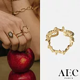 AEC PARIS 巴黎品牌 希臘花神圓形戒指 金色可調式戒指 LARGE RING THALIA