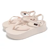 Teva 厚底涼鞋 W Flatform Sandal Slim 女鞋 椰白 細帶 增高 戶外 休閒 1164630CCN 24cm BEIGE
