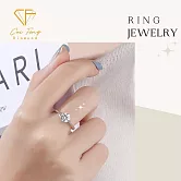 【CF鑽飾】女戒《緞帶六爪》莫桑鑽 1克拉鑽戒 戒指