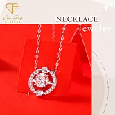 【CF鑽飾】項鍊《命運之輪》莫桑鑽 1克拉鑽墜