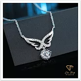 【CF鑽飾】項鍊《天使之翼》莫桑鑽 1克拉鑽墜