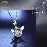 【CF鑽飾】項鍊《跳動天使》莫桑鑽50分 鑽墜