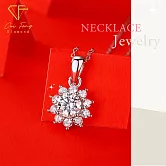 【CF鑽飾】項鍊《雪夜》莫桑鑽1克拉 鑽墜