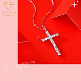 【CF鑽飾】項鍊《信仰》莫桑鑽90分 鑽墜