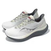 Saucony 慢跑鞋 Triumph 23 男鞋 灰 白 輕量 緩震 厚底 運動鞋 索康尼 S21023505 28cm GREY/SHADOW