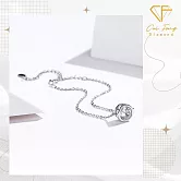 【CF鑽飾】手鍊《泡泡款》莫桑鑽1克拉 手鏈