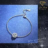 【CF鑽飾】手鍊《經典海瑞》莫桑鑽 1克拉純銀手鏈