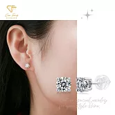 【CF鑽飾】耳環《純愛》莫桑鑽 1克拉 耳釘 耳針