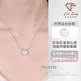 【CF鑽飾】項鍊《弦外之音》天然淡水珍珠x莫桑鑽 項墜