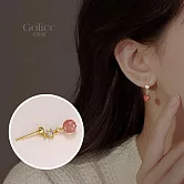 【Gulicc】耳環 小巧招桃花草莓晶耳環