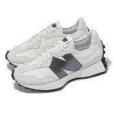 New Balance NB 休閒鞋 327 女鞋 白 灰 麂皮 復古 拼接 NB 紐巴倫 WS327JWB-B 24cm WHITE/GREY