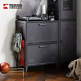 【日本天馬】Fits 加寬型可層疊置物收納櫃(附洞洞板)-DIY- 時尚灰