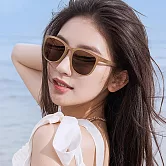 seoul show首爾秀 高質感輕韌TR90彈簧腿折疊太陽眼鏡抗UV400墨鏡 809  秋紗茶